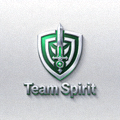 Team Spirit DOTA2战队标志，白绿配色